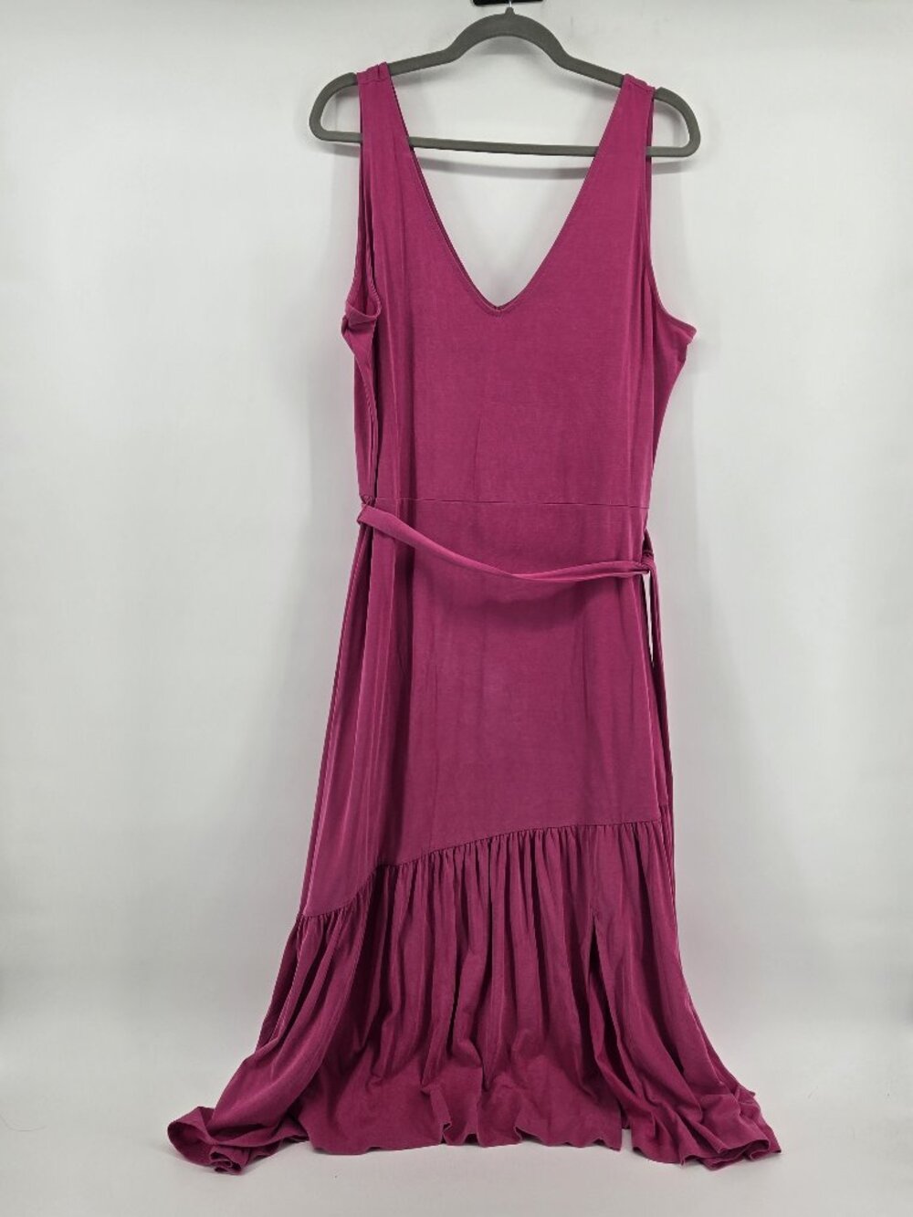 Banana Republic Sleeveless Knit Midi Dress - XL Hot Pink